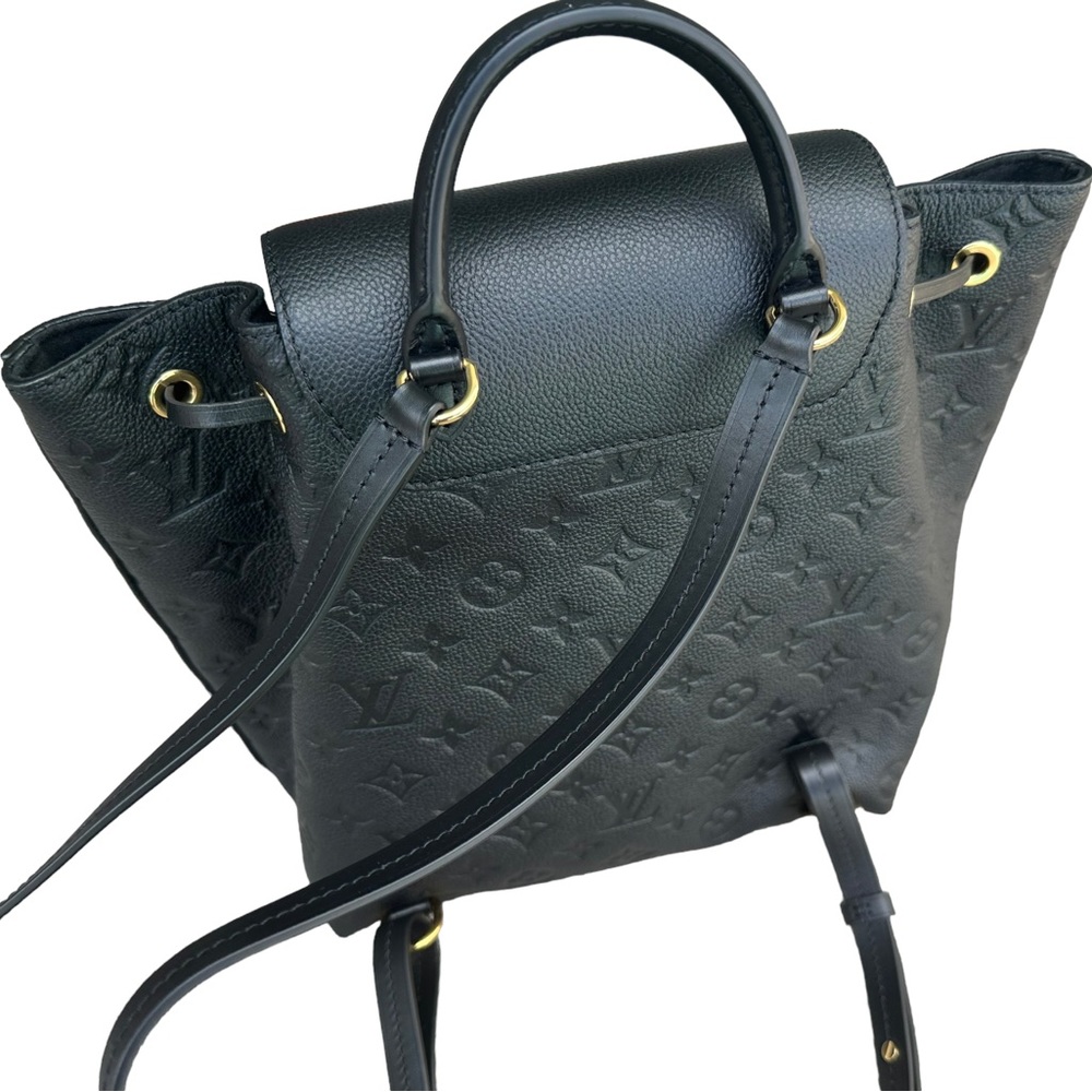 Louis Vuitton Montsouris Backpack NM Monogram Empreinte Leather PM Black - Picture 8 of 11